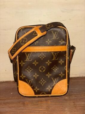 Louis Vuitton Danube Monogram Bag in Brown and Tan